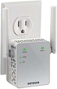 netgear wi fi range extender ex3700 coverage up to 1000 sq ft and 15 devices with ac750 dual band wireless signal booster & repeater (up to 750mbps speed), and compact wall plug design