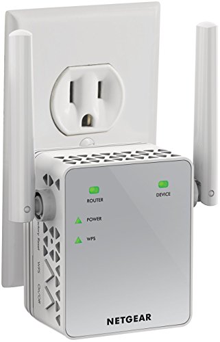 netgear wi fi range extender ex3700 coverage up to 1000 sq ft and 15 devices with ac750 dual band wireless signal booster & repeater (up to 750mbps speed), and compact wall plug design
