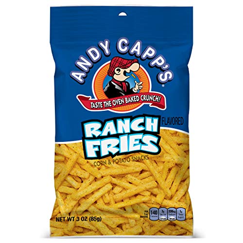 andy capp's ranch fries snacks, 3 oz bag (pack of 12)
