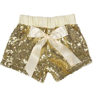 cilucu girls shorts toddler sequin shorts sparkles on both sides gold 5t