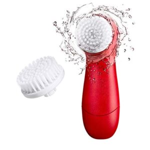 facial cleansing brush by olay regenerist, face exfoliator with 2 brush heads