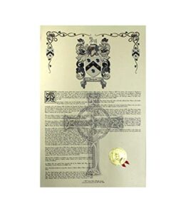 montemayor coat of arms, family crest and name history celebration scroll 11x17 portrait spain origin