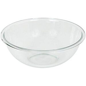 pyrex prepware 4 quart rimmed mixing bowl, clear