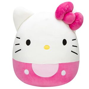 squishmallows hello kitty pink bow & shorts 14 inch plush sanrio ultrasoft stuffed animal large plush toy, official kellytoy plush