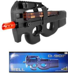 well d90f aeg auto electric sub machine gun airsoft p90 assault rifle(airsoft gun)