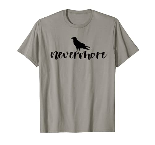 edgar allan poe nevermore raven literary lover reader t shirt