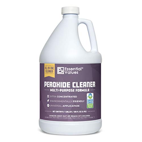 hydrogen peroxide cleaner 5% (gallon / 3.78 l), safer choice certified | made in usa, multi purpose extra concentrated ideal for residential | commercial | retail | hospital facilities | restaurants & more