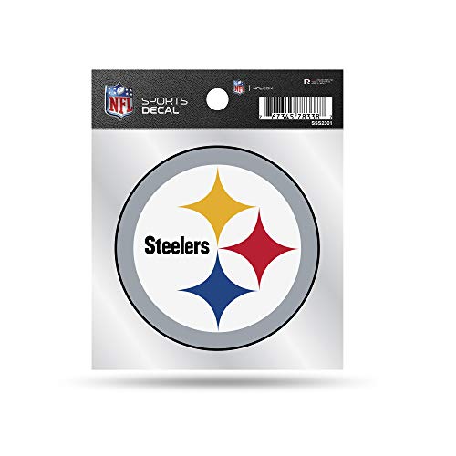 nfl pittsburgh steelers primary logo 4x4 decal, team color, size of individual decal will vary