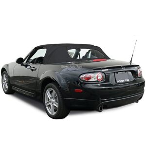 sierra auto tops convertible top replacement for mazda miata mx5 2006 2015, stayfast canvas, black