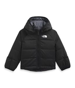 the north face baby reversible perrito hooded jacket, tnf black, 6 12 months