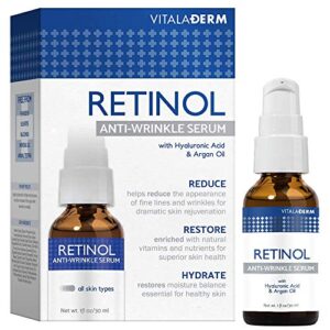 vitala derm retinol anti wrinkle serum 1oz / 30ml