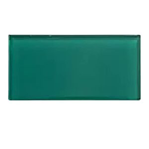 aimayz glossy glass subway mosaic tiles for kitchen backsplash, bathroom wall decoration 3x6 box of 5 sqft emerald green