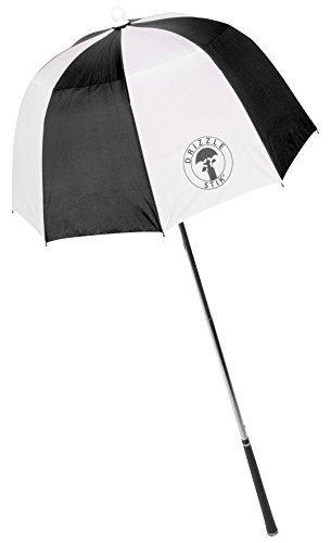 h&h llc drizzlestik flex golf club umbrella (black/white)