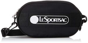 lesportsac heritage dusk deluxe logo belt bag, style 3548/color f699, heritage collection, unique convertible 3 bag option: belt bag, crossbody handbag & clutch, everyday crossbody/waist pack