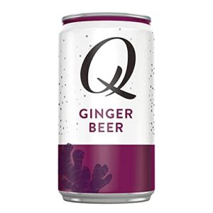 q mixers premium ginger beer: real ingredients & less sweet, 7.5 fl oz per can, 24 cans