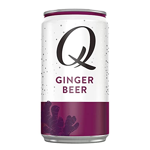 q mixers premium ginger beer: real ingredients & less sweet, 7.5 fl oz per can, 24 cans