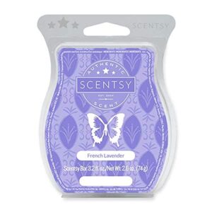 scentsy french lavender bar wickless candle tart warmer wax 3.2 fl oz, 8 squares