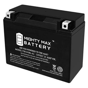 y50 n18l a3 12 volt 21 ah, 350 cca, rechargeable maintenance free sla agm motorcycle battery