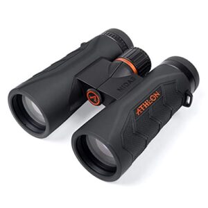 athlon optics 8x42 midas g2 uhd black binoculars with eye relief for adults and kids, high powered binoculars for hunting, birdwatching, and more