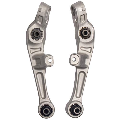 front lower forward control arm assembly compatible with 2003 04 05 06 07 08 09 nissan 350z infiniti g35 rwd driver passenger side auqdd 2pcs k641594 k641595 left right professional suspension