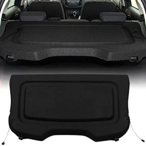 ikon motorsports, cargo cover compatible with 2012 2018 ford focus hatchback, black rear shield shade tonneau security board non retractable, 2013 2014 2015 2016 2017