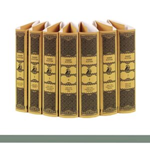 juniper books harry potter dust jackets only set hufflepuff house edition | custom duct jackets for your 7 volume hardcover harry potter book set published by scholastic | books not included