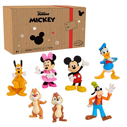 just play mickey mouse 7 piece figure set, mickey mouse clubhouse toys, amazon exclusive