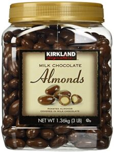 kirkland signature milk chocolate almonds 2 pack jar