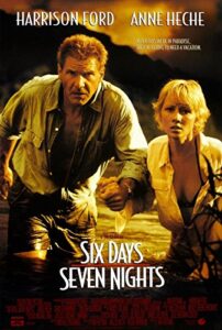 six days seven nights (1998) original movie poster 27x40 dbl sided harrison ford anne heche david schwimmer jacqueline obradors