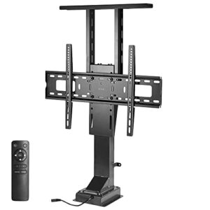 vivo motorized tv stand for 37 to 65 inch screens, vertical lift television stand with remote control, compact tv mount bracket, mount e up65a