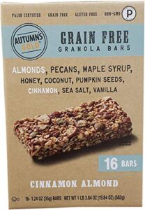 autumns's gold grain free cinnamon almond (16count/1.24 oz), 19.84 oz