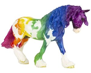 breyer traditional series limited edition | equidae rainbow decorator | horse toy model | 11.5" x 9" | 1:9 scale horse figurine | model #1849