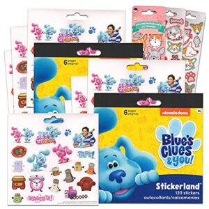 nick shop blue's clues sticker pack bundle ~ 240 blue's clues stickers with cats and dogs stickers | blue's clues party favors and party supplies (blue's clues reward stickers)