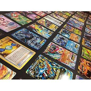 pokemon tcg : 100 card lot rare, com/unc, holo & guaranteed ex, mega or full art