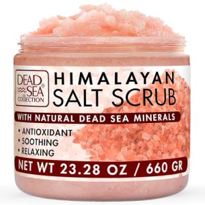 Dead Sea Collection Salt Body Scrub - Large 23.28 OZ - with Himalayan Salt, Pure Oils and Dead Sea Minerals