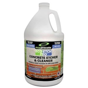 Eco Etch Pro Concrete Cleaner & Etcher Dissolver - Efflorescence, Rust & Dirt Remover from Brick, Driveway, Garage - Gentle Substitute for Citric & Muriatic Acid - Non-Toxic & Safe - 1 Gallon