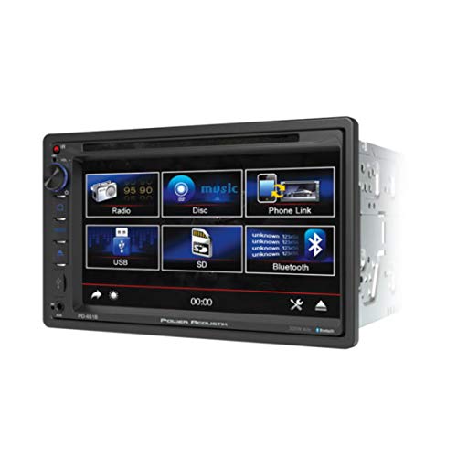 Power Acoustik PD‐651B 6.5" Double-DIN In-Dash LCD Touchscreen DVD Receiver (With Bluetooth)