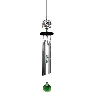 Woodstock Chimes Signature Collection, Crystal Tree of Life Chime, 19'' Decor Designs Wind Chimes for Outdoor, Patio, Home or Garden Décor (WFTE)